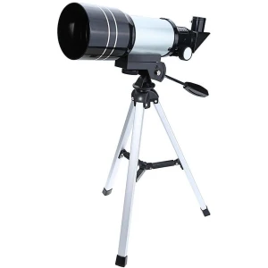 DrPhone SUPERNOVAX2 Junior Astronomische HD Draagbare Telescoop - 300X70mm - 150x vergroting - Monoculaire met Statief & Telefoonhouder - Geschikt voor Astronomie Beginners/Kinderen & Volwassenen - Cyaan