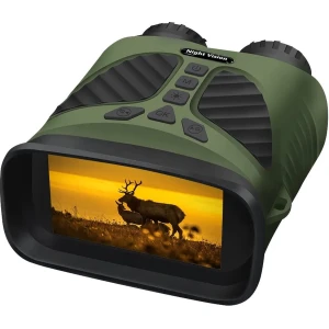 Nachtkijker met infrarood. 10x optische- en 8x digitale zoom. Dag én Nacht-camera, 300 meter nachtvisie
