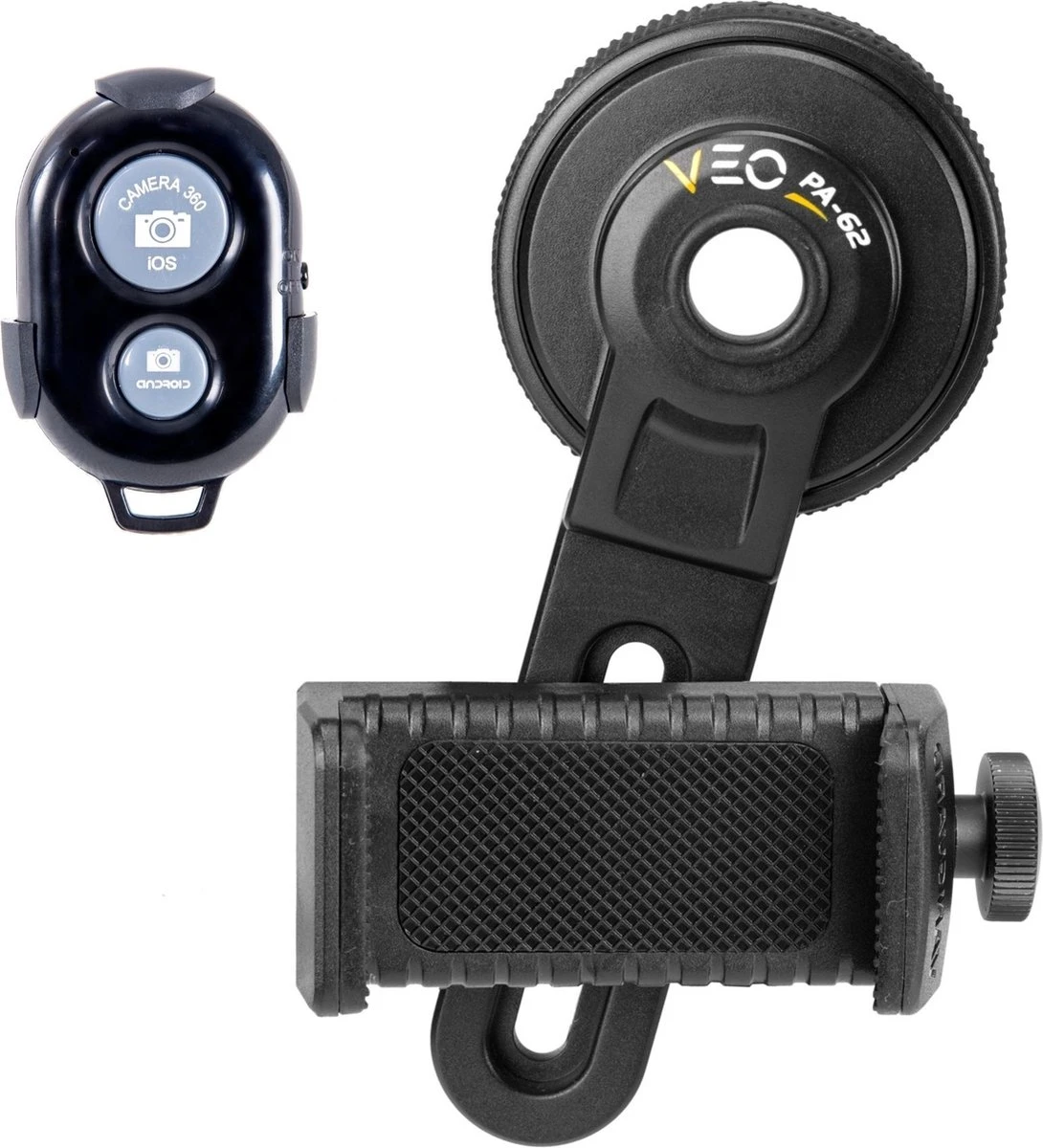Vanguard VEO PA-62 - Digiscoping Smartphone/Verrekijker Adapter set - Bluetooth Afstandsbediening - oculair 41,5-44,7