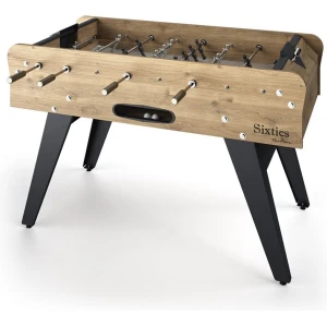 René Pierre Sixties Classic Voetbaltafel Wood - Telescoop stangen - Speelklaar geleverd