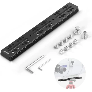 Neewer® - 11.8"/300mm Rail Bar Vixen Style Dovetail Plate - Metalen Montageplaat Zadel met M6 1/4" 3/8" Cameraschroef voor Telescoop Montageadapter OTA Equatoriaal Statiefhemel Astrofotografie - QR007
