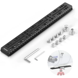 Neewer® - 13.8"/350mm Vixen Stijl Dovetail Plaat met Metalen Montageplaat en M6 1/4" 3/8" Cameraschroef - Voor Telescoop Montage Adapter OTA Equatoriale Statief Hemel Astrofotografie - QR008