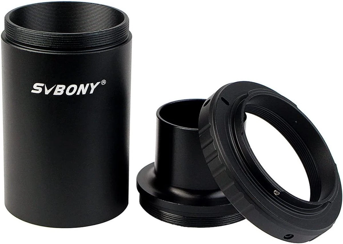 SVBony - Telescoop Camera Adapter - 1.25" - M42 - T2 - T-ring Adapter - Aluminium - T2 Adapter - Geschikt voor Nikon - Telescoop Accessoires - Foto Adapters