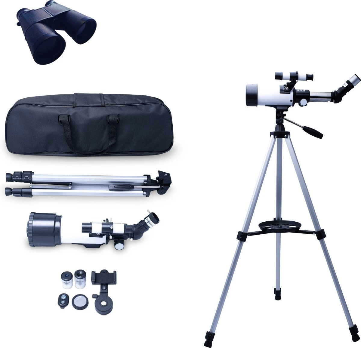 Velorr - Telescope voor Kinderen Volwassenen - Sterrenkijker & Nachtkijker - Astronomie & Sterrenkunde - Telescoop 200x Zoom - Telescopen 400/70mm - Nu tijdelijk GRATIS Verrekijker & Travelbag