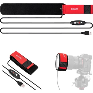 Neewer® - USB Lens Heater - 400mm Lens Heater voor DSLR-camera en telescoop - 3 Temperatuurregelaarinstellingen - Verwarmingselementen voorkomen condensatie, damp en mist voor telescopische camera's