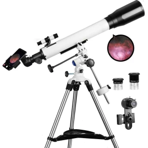 Telescoop voor Volwassenen - Brandpuntsafstand - Professionele Astronomie - Inclusief Statief en Accessoires - Observatie van Planeten, Sterrenstelsels en Nevels