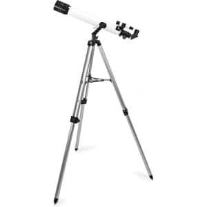 Nedis Telescoop | Diafragma: 70 mm | Brandpuntsafstand: 700 mm | Finderscope: 5 x 24 | Maximale werkhoogte: 125 cm | Tripod | Wit / Zwart