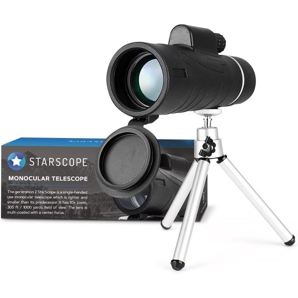 Starscope Monokijker - Telescoop voor smartphone | Draagbare telescoop en telelens | Krachtige smartphone telescoop | Zak telescoop voor foto's | Monoculaire telescoop voor smartphone