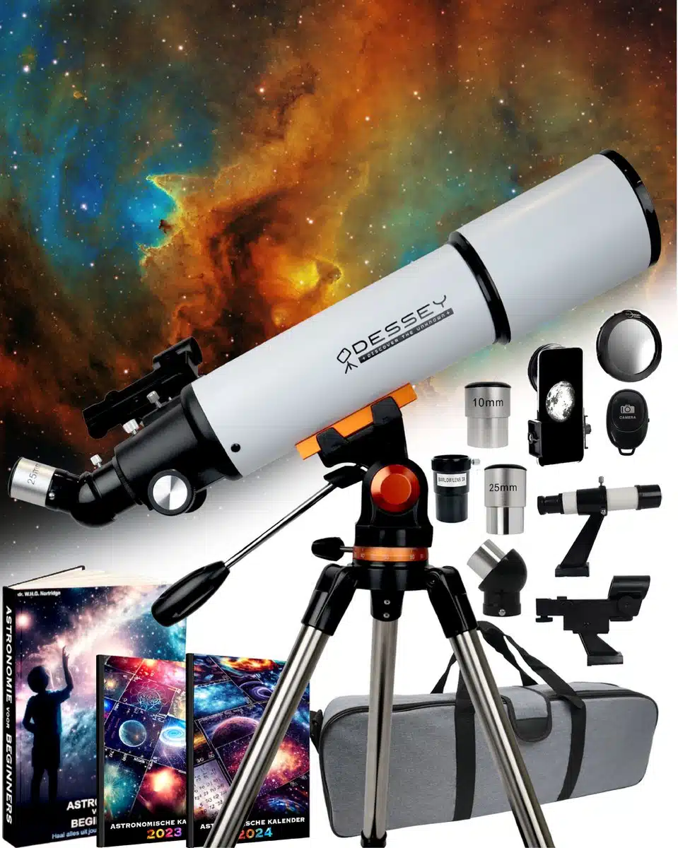 ODESSEY® DEEP SPACE Edition Refractor Telescoop 375 X Zoom - Sterrenkijker - Telescoop Kinderen & Volwassenen - Sterrenkijker voor Kinderen - Sterrenkijker Telescoop