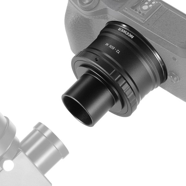 Neewer® Adapter EF-M naar T2 met Telescopische Adapter Set - 1.25 Inch Lensadapter voor EOS M M2 M3 M5 M6 M10 M50 M100/200 Telescoop Spotting Scope, LS-T13 - Eenvoudige Montage voor Prachtige Telescoopfotografie