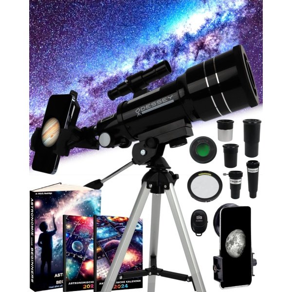 ODESSEY® Milky Way Edition Reflector Telescoop voor Kinderen 150X Zoom - Tafel Telescoop - Sterrenkijker - Telescoop Kinderen - Sterrenkijker voor Kinderen - Sterrenkijker Telescoop