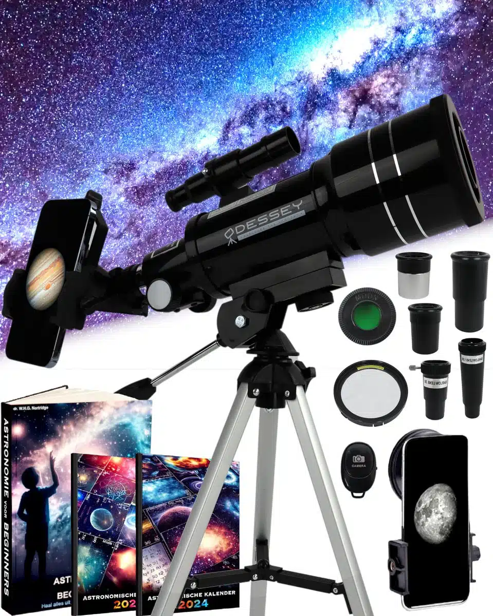 ODESSEY® Milky Way Edition Reflector Telescoop voor Kinderen 150X Zoom - Tafel Telescoop - Sterrenkijker - Telescoop Kinderen - Sterrenkijker voor Kinderen - Sterrenkijker Telescoop