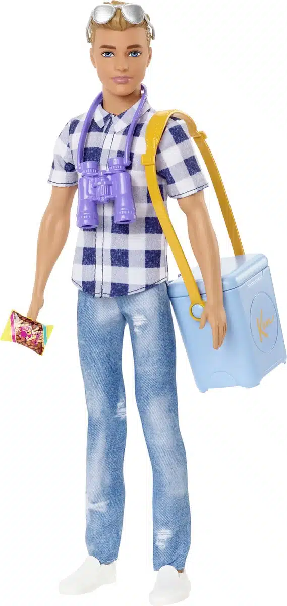 Barbie Ken It Takes Two - Ken met koelbox en verrekijker - Barbiepop