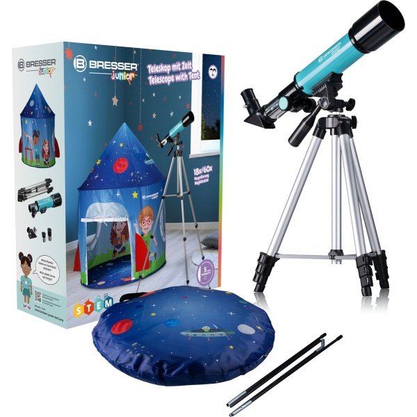 Bresser Junior Telescoop - 50/360 - Sterrenkijker voor kinderen - Met tent en accessoires