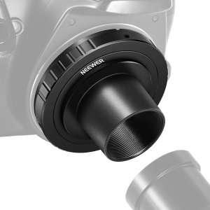 Neewer® - T-ring met M42 schroefdraad en 1.25 inch telescoopadapter, compatibel met Canon 35mm EOS-camera's en telescoop oculairs - Lensadapterring voor EOS-1V 1N 5D Mark IV 6D Mark II 80D 70D 800D 750D