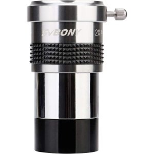 Svbony SV137 - Barlow Lens 2X - Metaal 1,25" - Apochromatische Barlow Lens - Voor Telescoop Oculairs